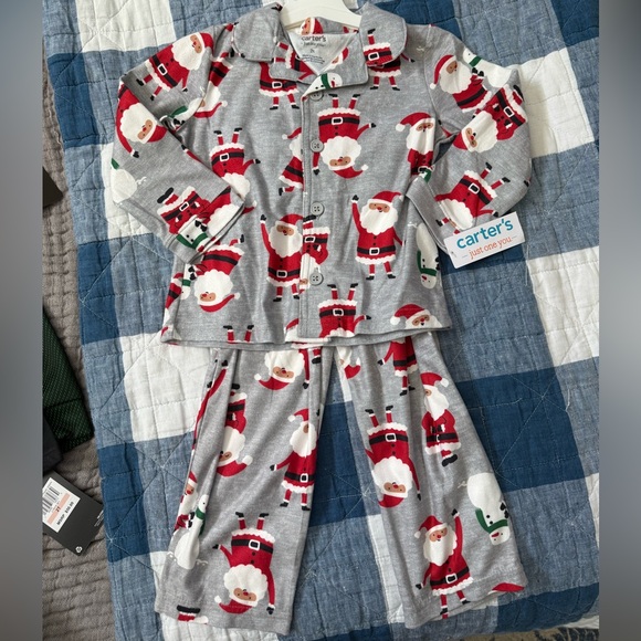 Carters 2T Santa Pajamas - Picture 1 of 3